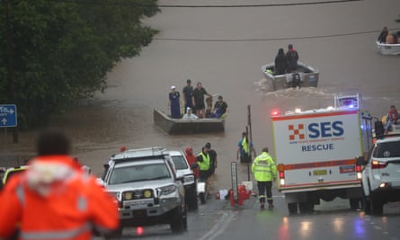 Flooding occurs in the town of Lismore, northeastern New South Wales, Monday, 28 February 2022