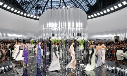 Chanel’s setting for the show was inspired by the British interior designer Syrie Maugham.