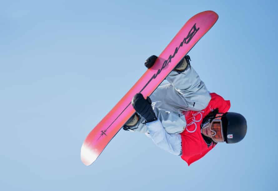 Ayumu Hirano from Japan during snowboard half pipe at the Beijing 2022 Winter Olympic Games