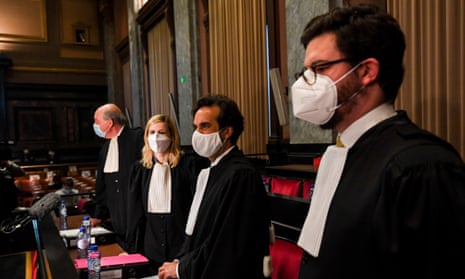 The European Commission’s lawyers Paul Alain Foriers, Fanny Laune, Charles-Edouard Lambert and Rafaël Jafferali in court