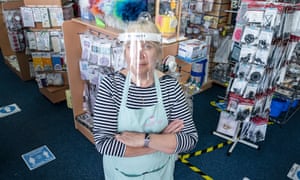 Debbie Bass in her shop in June