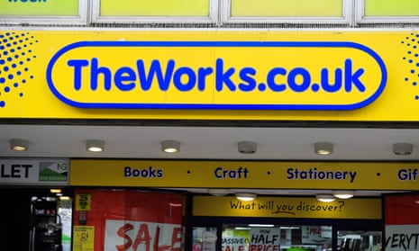 A picture of a shop front in Notthingham for TheWorks.co.uk PLC.