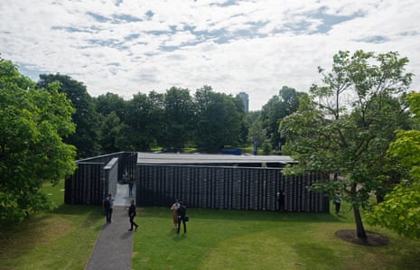 Mexican architect Frida Escobedo’s pavilion for the Serpentine Gallery, in London.