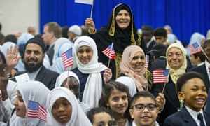 A photo from Obama’s visit to the Islamic Society of Baltimore on 3 February 2016: ‘Sometimes it’s hard to believe that it happened … now we have a president who has a very different tone.’