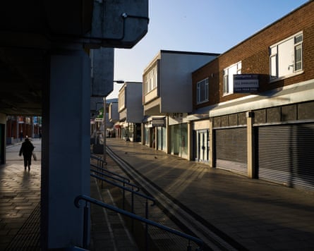 Closed shops on Beveridge Way.