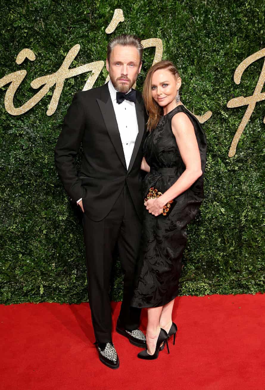 Dress to impress: Stella McCartney with her husband Alasdhair Willis.