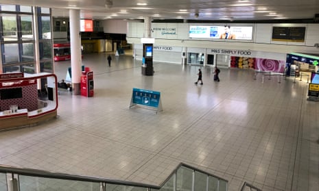 An empty Gatwick airport on 2 June