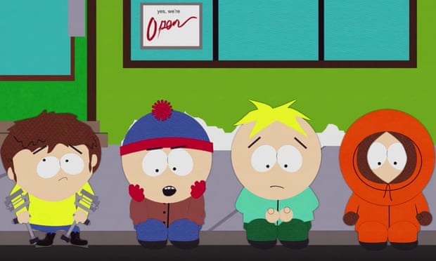 A screenshot of the South Park episode Band in China, which was highly critical of the country and led to the show being censored.