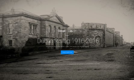 Opening image from Dublin Rising, Google Maps’ virtual reality tour of the city.