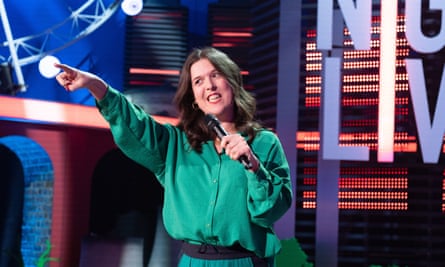 Rosie Jones performing on Friday Night Live in 2022.