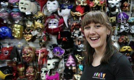 Amy at the Party Shop: ‘I’m a supervisor. I used to be a sales assistant.’