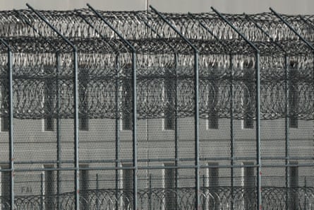 barbed wire fencing outside a building