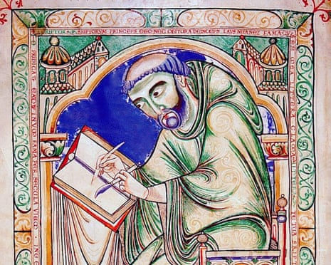 Section of the 12th-century Eadwine Psalter illuminated manuscript, held by Trinity College Cambridge.