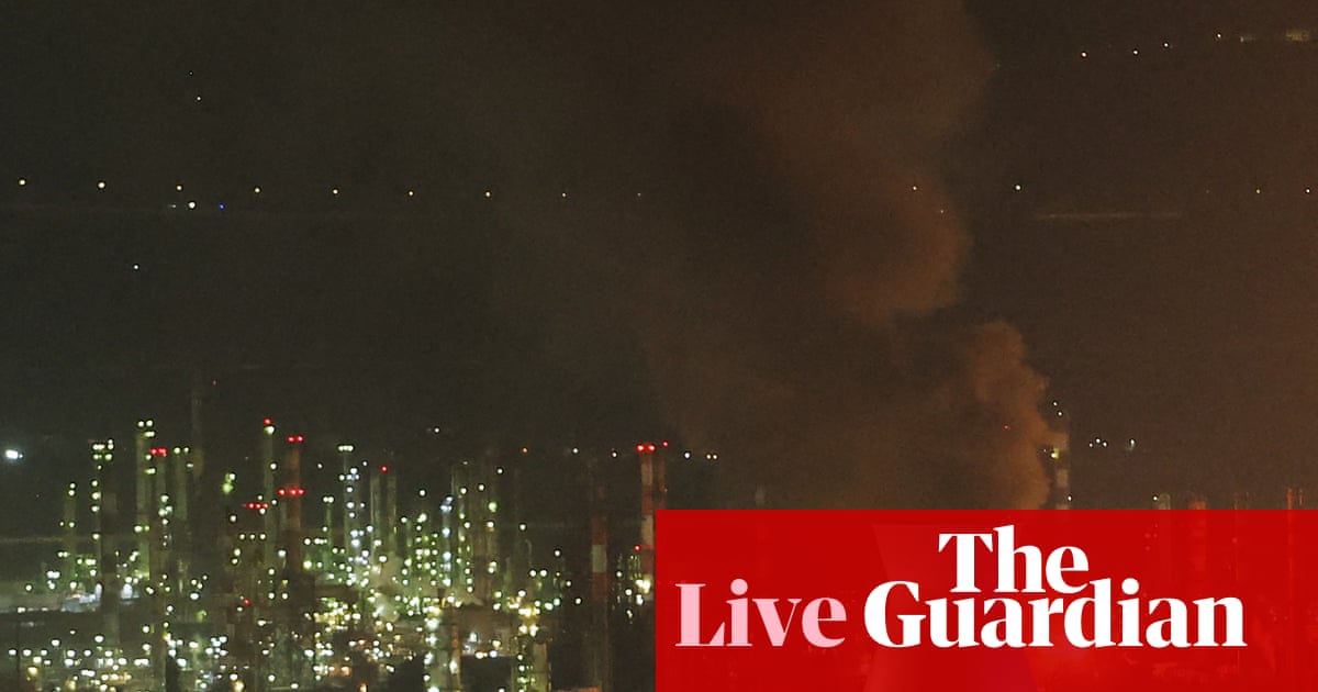 Fire reported at Haifa power plant after Iran launches latest wave of missile strikes on Israel live