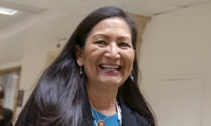 Rep. Deb Haaland, D-N.M., one of the first Native American woman elected to Congress, on Capitol Hill in Washington.
