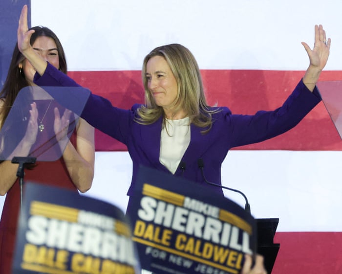 Democrat Mikie Sherrill wins New Jersey governor's race – video