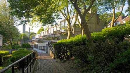The Central Hill estate is built on a slope to maximise light and views. Photograph: Simon Elmer/Architects for Social Housing