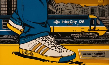 Jens Wagner's art work showing Adidas Forest Hills trainers.