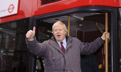 Boris Johnson introduces his New Routemaster to London in December 2011.
