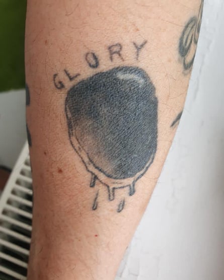 Dean Sameshima’s glory hole tattoo.
