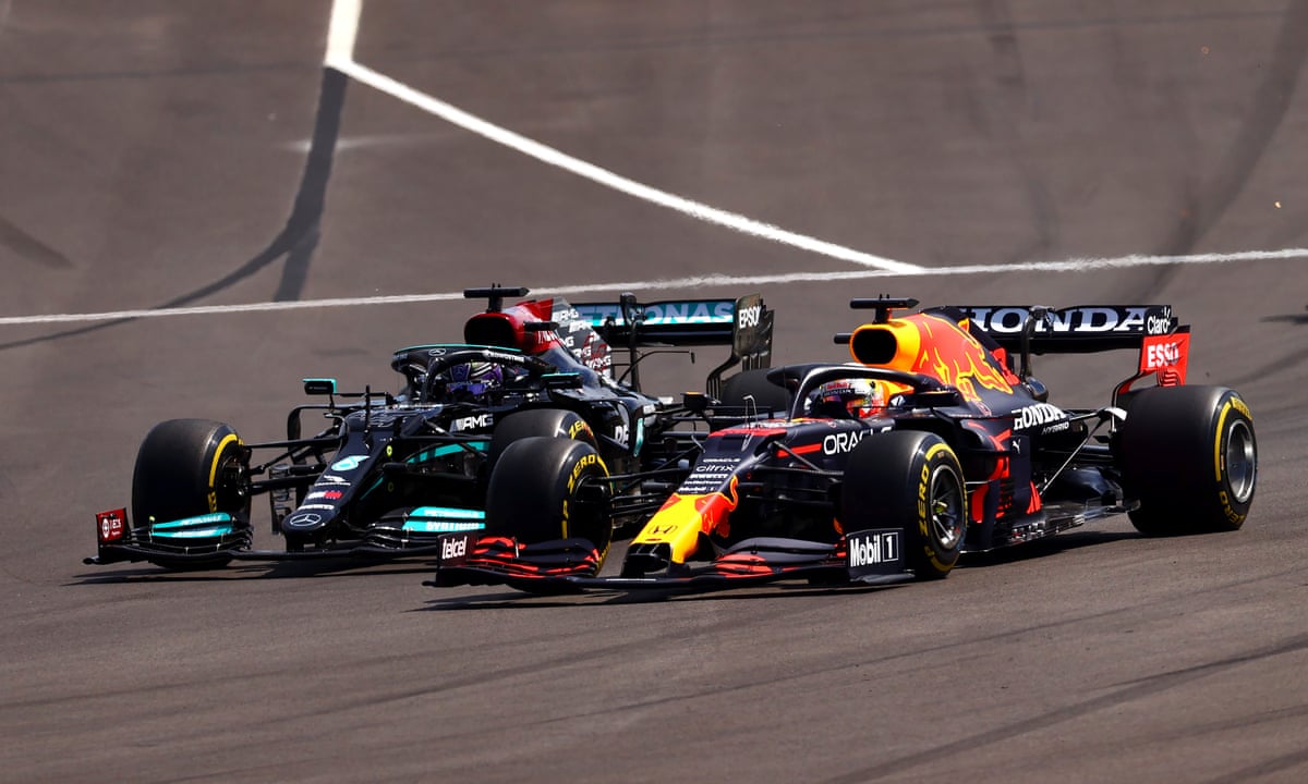Lewis Hamilton and Max Verstappen salute mutual respect after latest battle | Formula One | The Guardian
