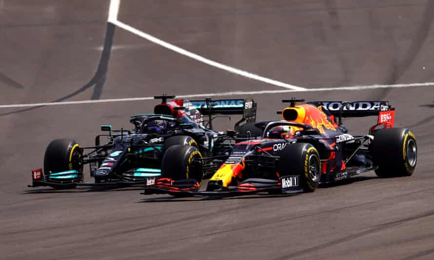 Lewis Hamilton and Max Verstappen salute mutual respect after latest battle  | Formula One | The Guardian