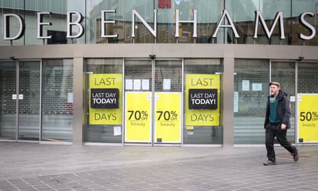 A closing-down Debenhams store in Liverpool