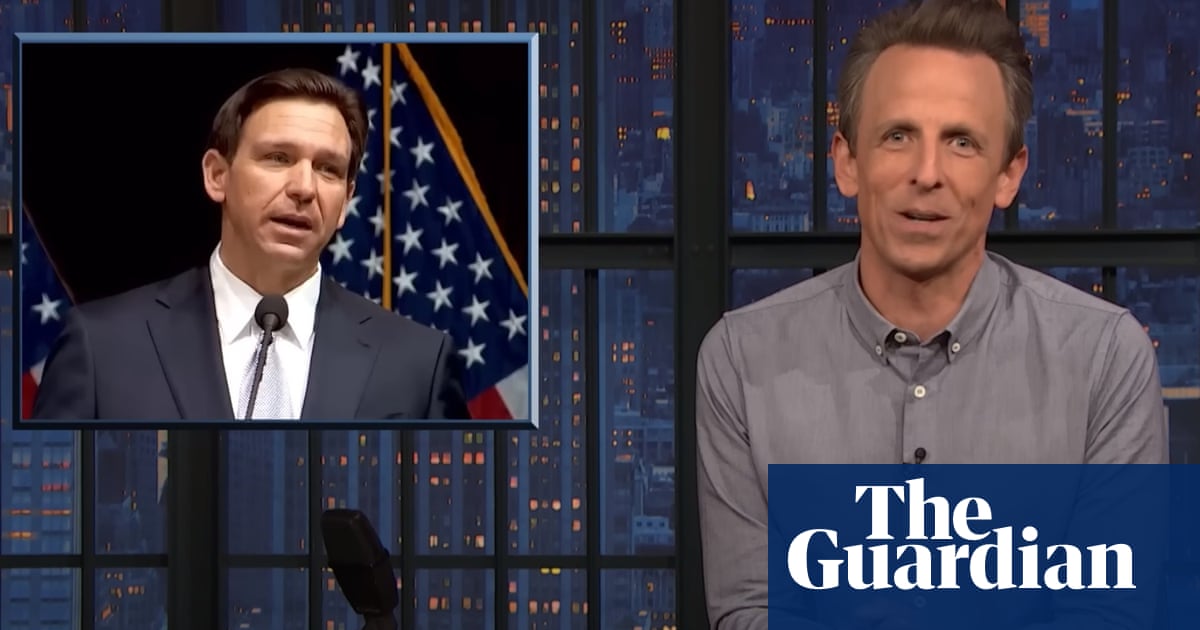 Seth Meyers on DeSantis: ‘So weird and off-putting he’s falling behind’