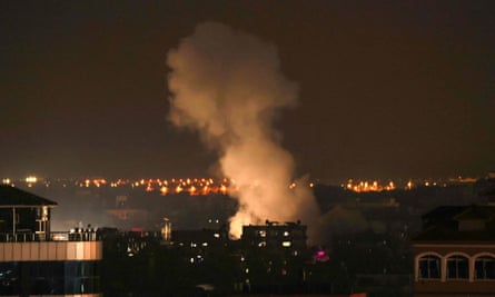 Smoke billows following Israeli strikes on Rafah in the southern Gaza Strip amid ongoing battles between Israel and Hamas.