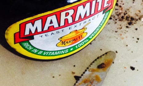 Marmite with toast and knife