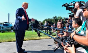 Donald Trump speaks to the press on the White House lawn before departing Washington DC. 4630.jpg?width=300&quality=85&auto=forma