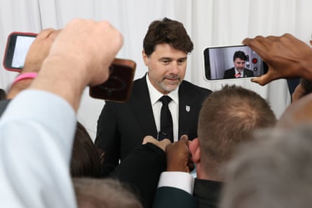 Mauricio Pochettino, Head Coach of United States, speaks in the mixed zone after the FIFA World Cup 2026 Official Draw at John F. Kennedy Center for the Performing Arts on December 05, 2025 in Washington, DC.