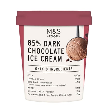 M&S Only 8 Ingredients Dark Chocolate ice-cream