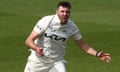 Jamie Overton in action for Surrey during the County Championship earlier this month.