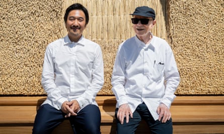 Architect Tsuyoshi Tane, left, and Rolf Fehlbaum.