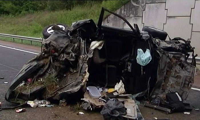 A Macabre Accident on the A14. Porsche Driver Beheaded (+18)