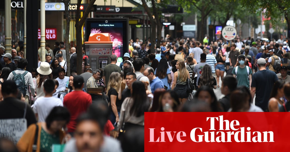 Australia politics live: population jumps to 26.8 million as immigration threatens to overshoot target