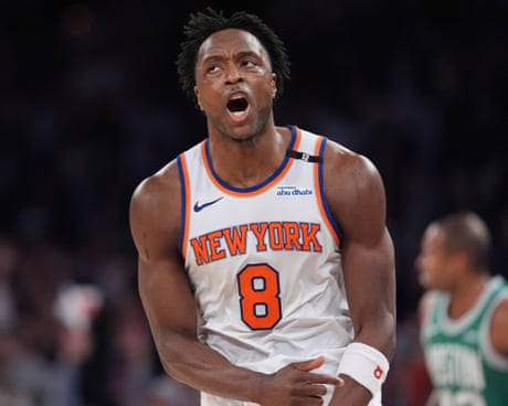 OG Anunoby of the Knicks is fired up about his team’s chances of an NBA title.