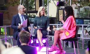 Sunrise presenters David Koch and Samantha Armytage interview US singer Kesha. A new report from Media Diversity Australia has found the lack of diversity both in the newsroom and management of Australian TV means important perspectives are not being heard.