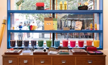 Anya Hindmarch's stationery store in Belgravia, a village in central London.