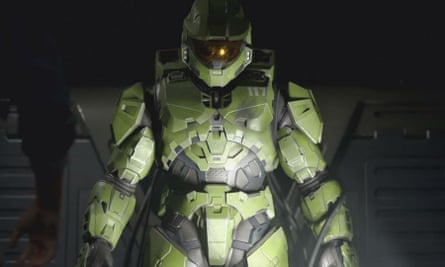 Pretty, green ... XBox exclusive Halo Infinite’s Master Chief.