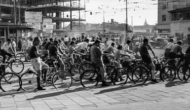 people on bikes