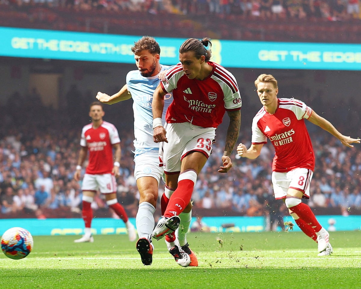 Calafiori’s fast start inspires Arsenal to big Community Shield win over Manchester City