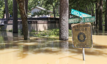 A west Houston neighborhood underwater.