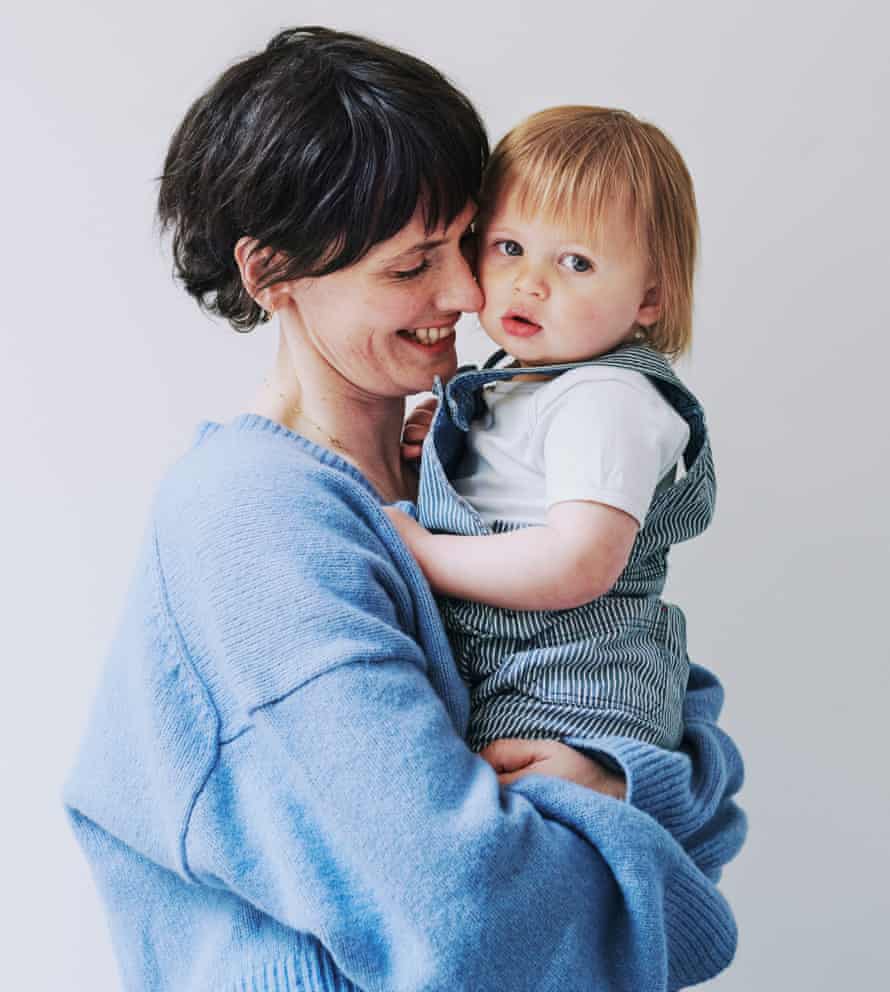 Harriet Gibsone with her son