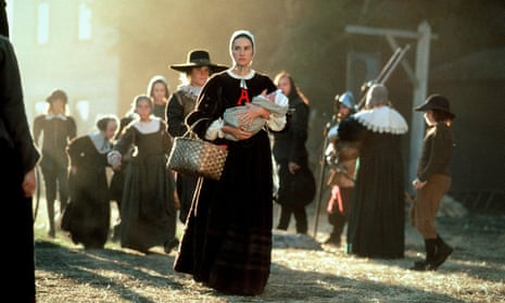 Puritan punishment … Demi Moore as Hester Prynne in the 1995 film of The Scarlet Letter.