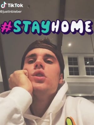Justin Bieber on TikTok.