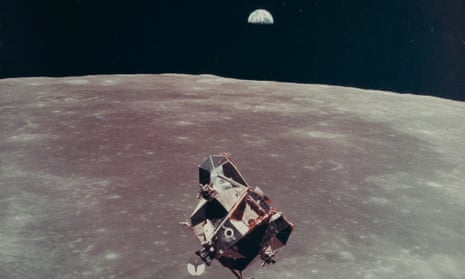 LM Eagle and Earthrise July 16-24, 1969 Michael Collins 