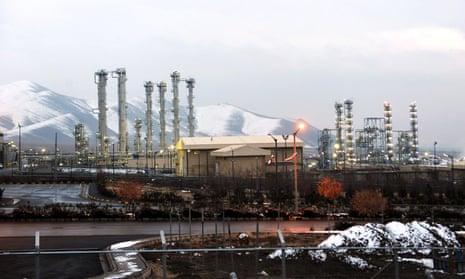 The Arak heavy water nuclear reactor, south-west of the Iranian capital, Tehran.