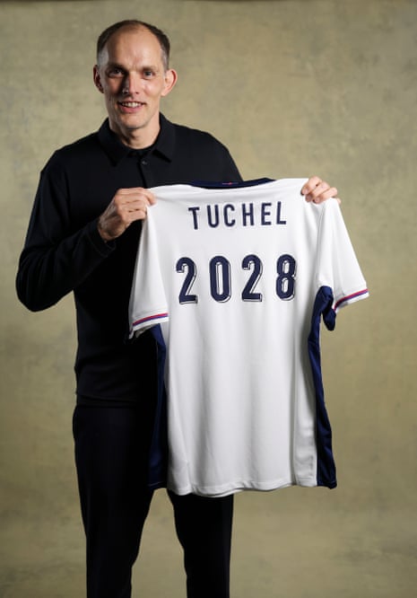 England manager Thomas Tuchel poses for a photograph at St Georges Park